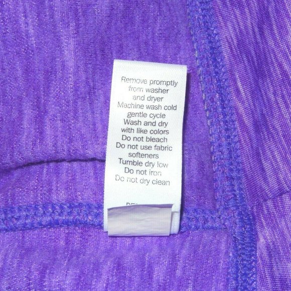 Athleta Hoodie Small Jacket Coat Purple Space Dye Full Zip Athletic Activewear - Picture 7 of 7